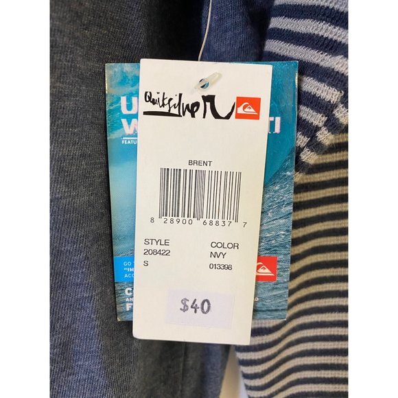 Quiksilver long sleeve polo thermal tee NEW WITH TAGS - Picture 4 of 4